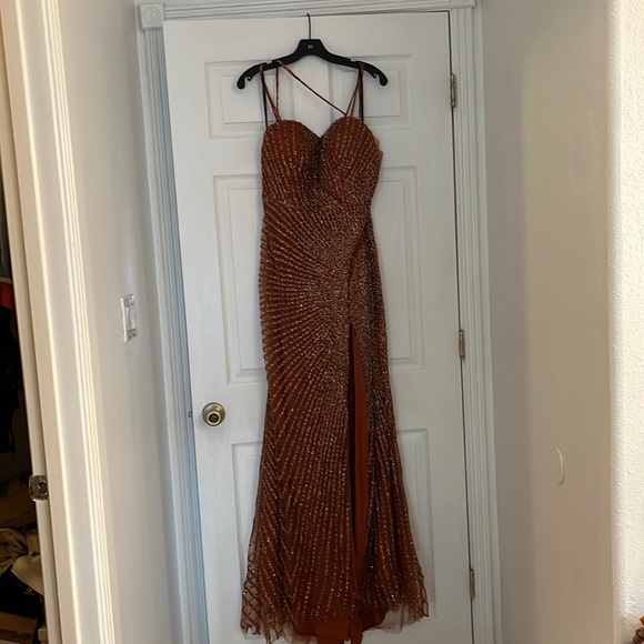 Evening gown-Terra Cotta - Picture 2 of 12